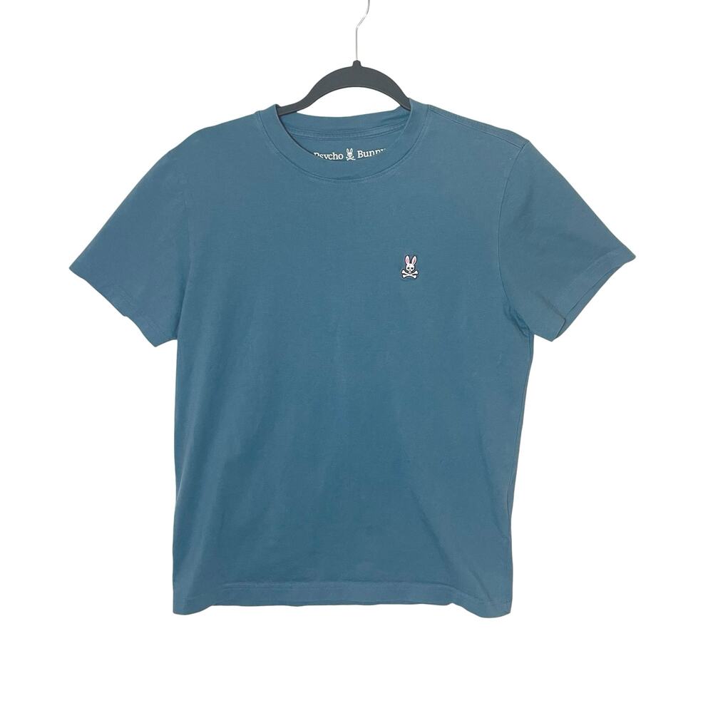 Psycho Bunny Classic Crew Neck Tee Pima Cotton Teal Size 3/XS